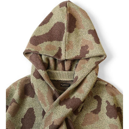 Kapital 5G Camouflage Knit Kesa Hooded Sweater