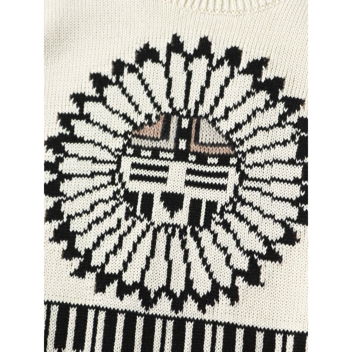 Kapital 5G Cotton Knit Piano & Sun Face Crew Sweater