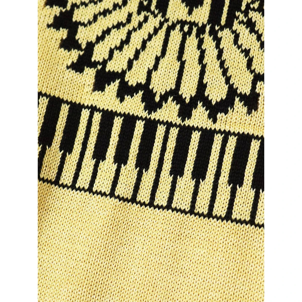 Kapital 5G Cotton Knit Piano & Sun Face Crew Sweater