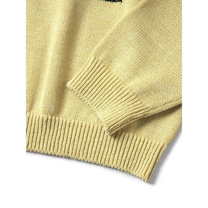 Kapital 5G Cotton Knit Piano & Sun Face Crew Sweater