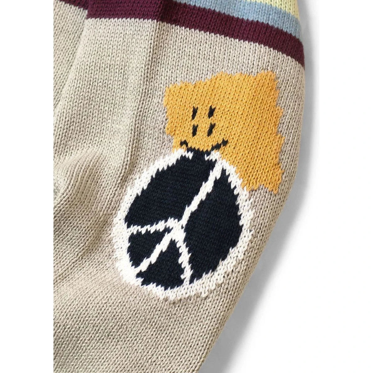 Kapital 5G Cotton Knit Rainbow Peckish Rainbowy Crew Sweater