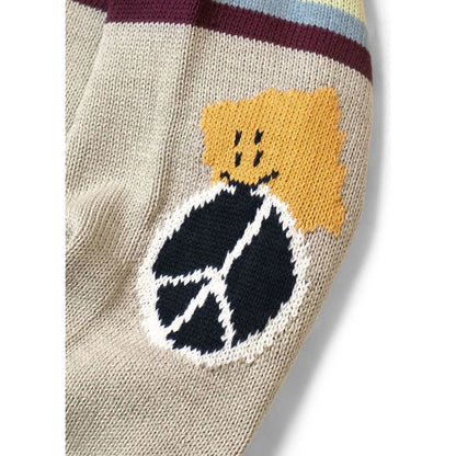 Kapital 5G Cotton Knit Rainbow Peckish Rainbowy Crew Sweater