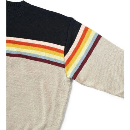 Kapital 5G Cotton Knit Rainbow Peckish Rainbowy Crew Sweater