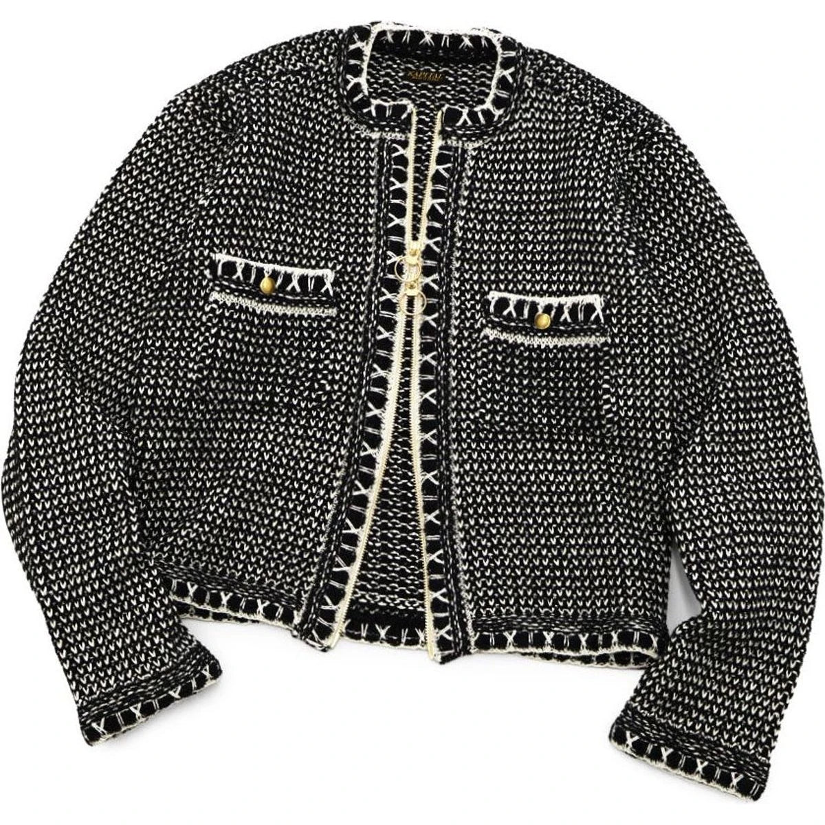 Kapital 5G Knit Zip Cabaret Cardigan