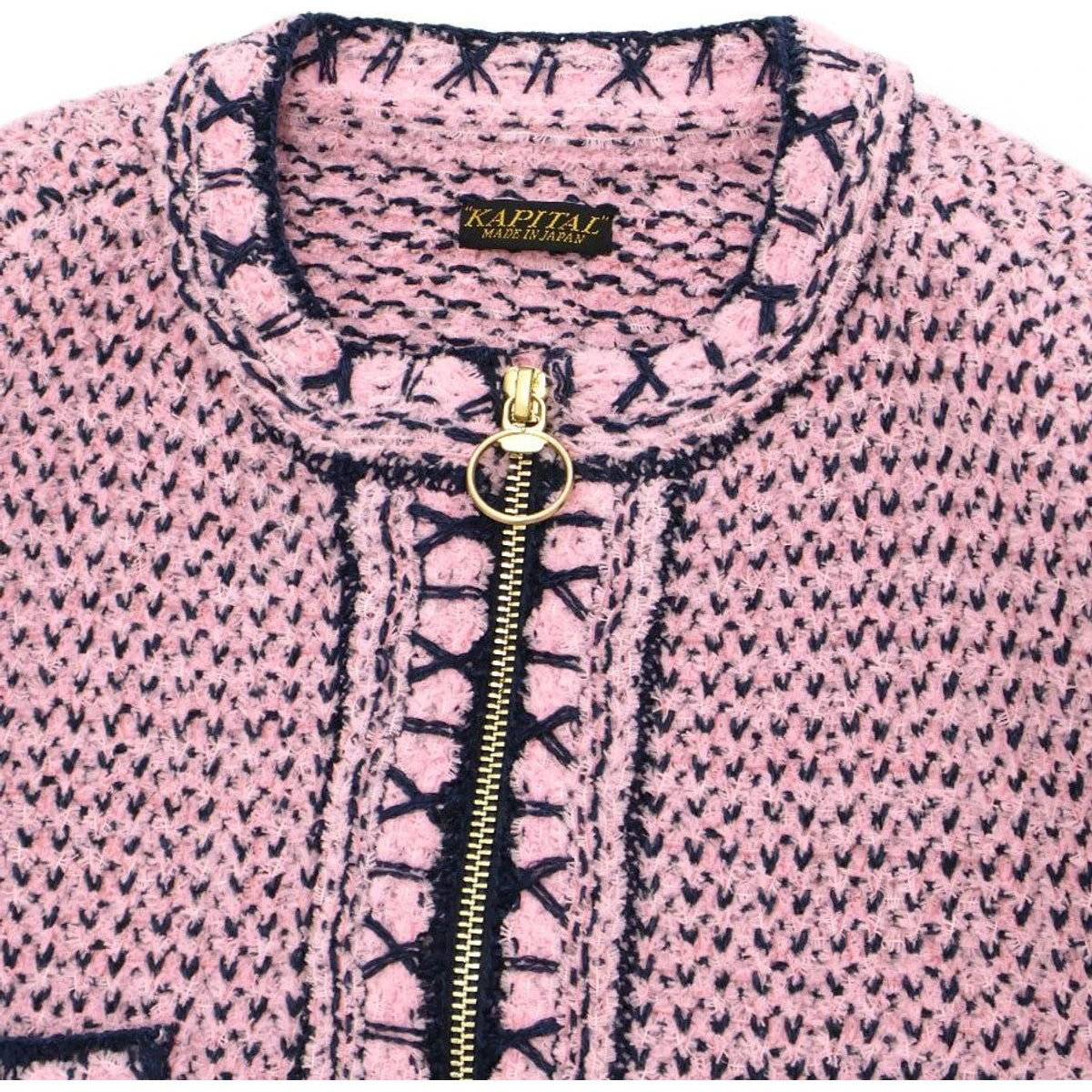 Kapital 5G Knit Zip Cabaret Cardigan