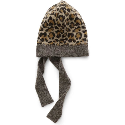 Kapital 5G Leopard Print Mohair Knit Babushka