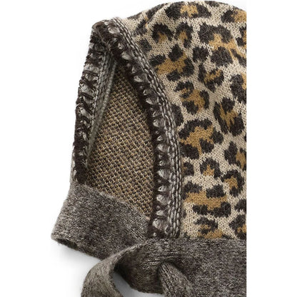 Kapital 5G Leopard Print Mohair Knit Babushka