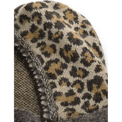 Kapital 5G Leopard Print Mohair Knit Babushka