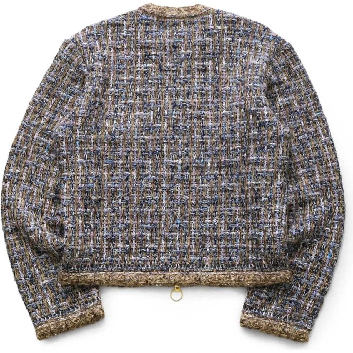 Kapital 5G Tweed Knit Zip Cabaret Cardigan