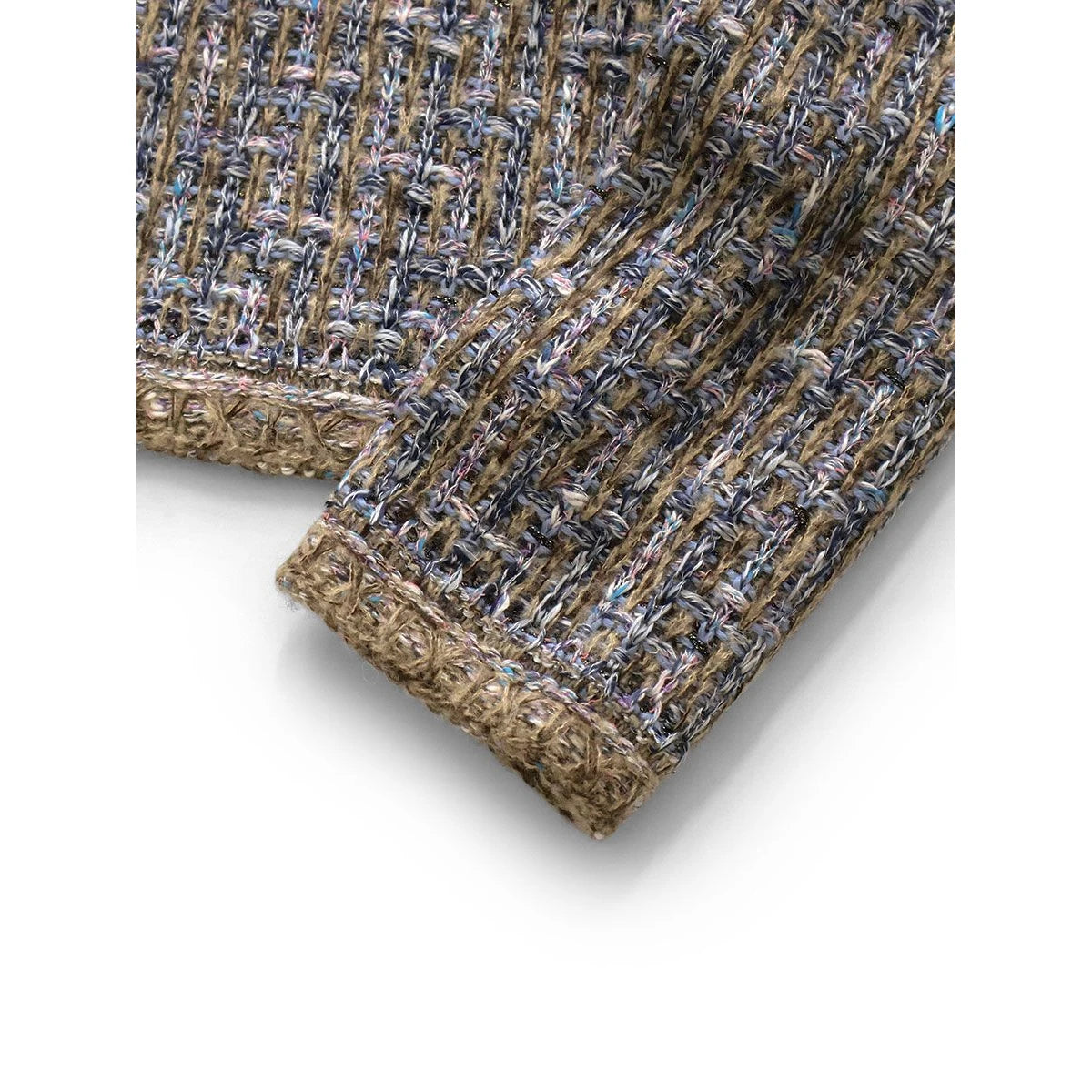 Kapital 5G Tweed Knit Zip Cabaret Cardigan