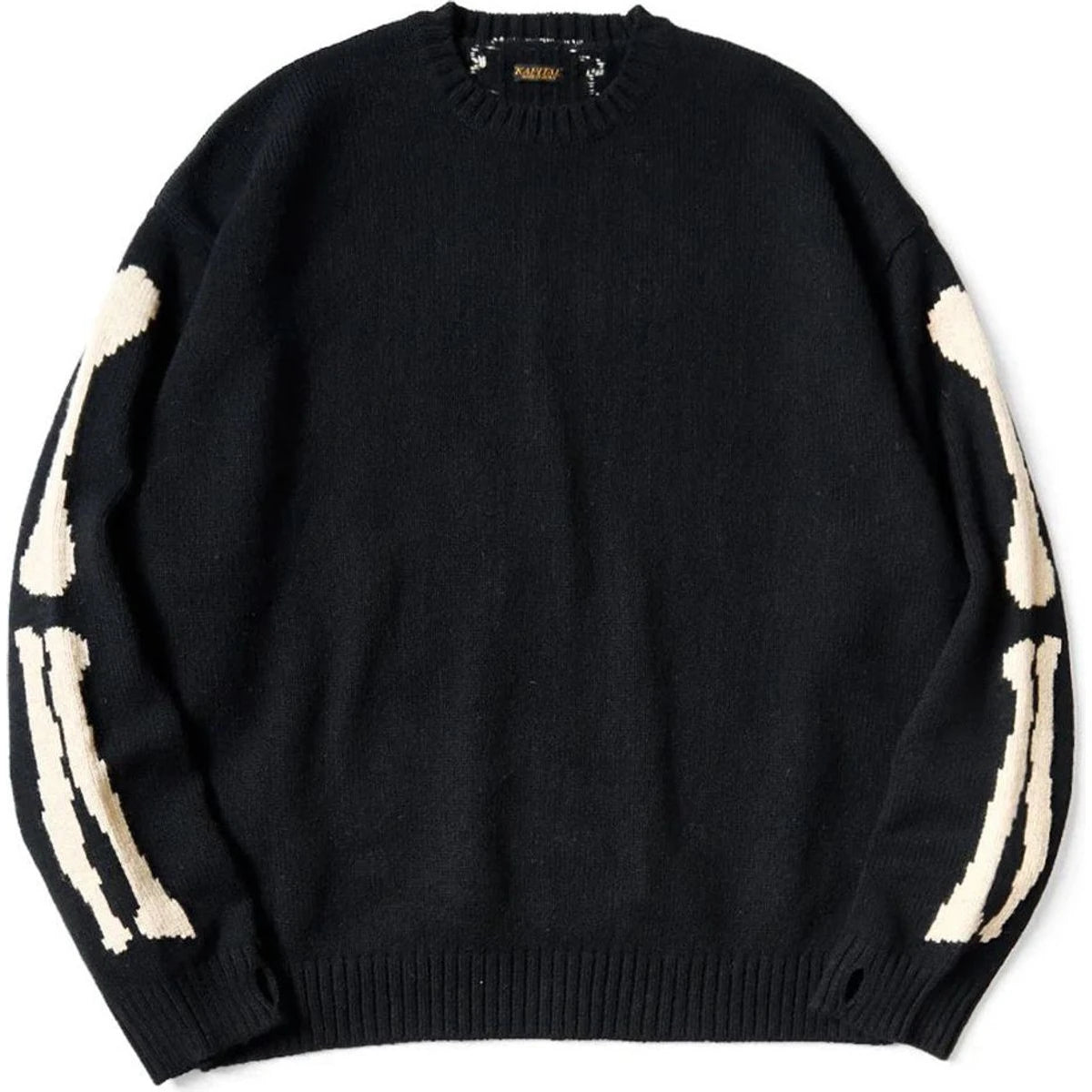 Kapital 5G Wool Bone Crew Sweater