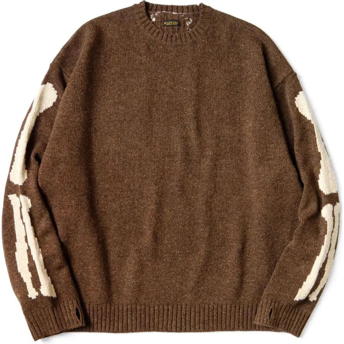 Kapital 5G Wool Bone Crew Sweater