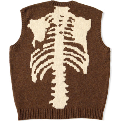 Kapital 5G Wool Bone Sweater Vest