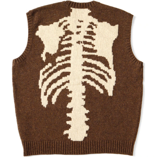 Kapital 5G Wool Bone Sweater Vest