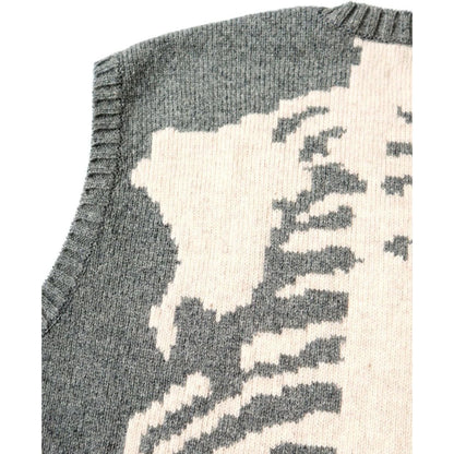 Kapital 5G Wool Bone Sweater Vest