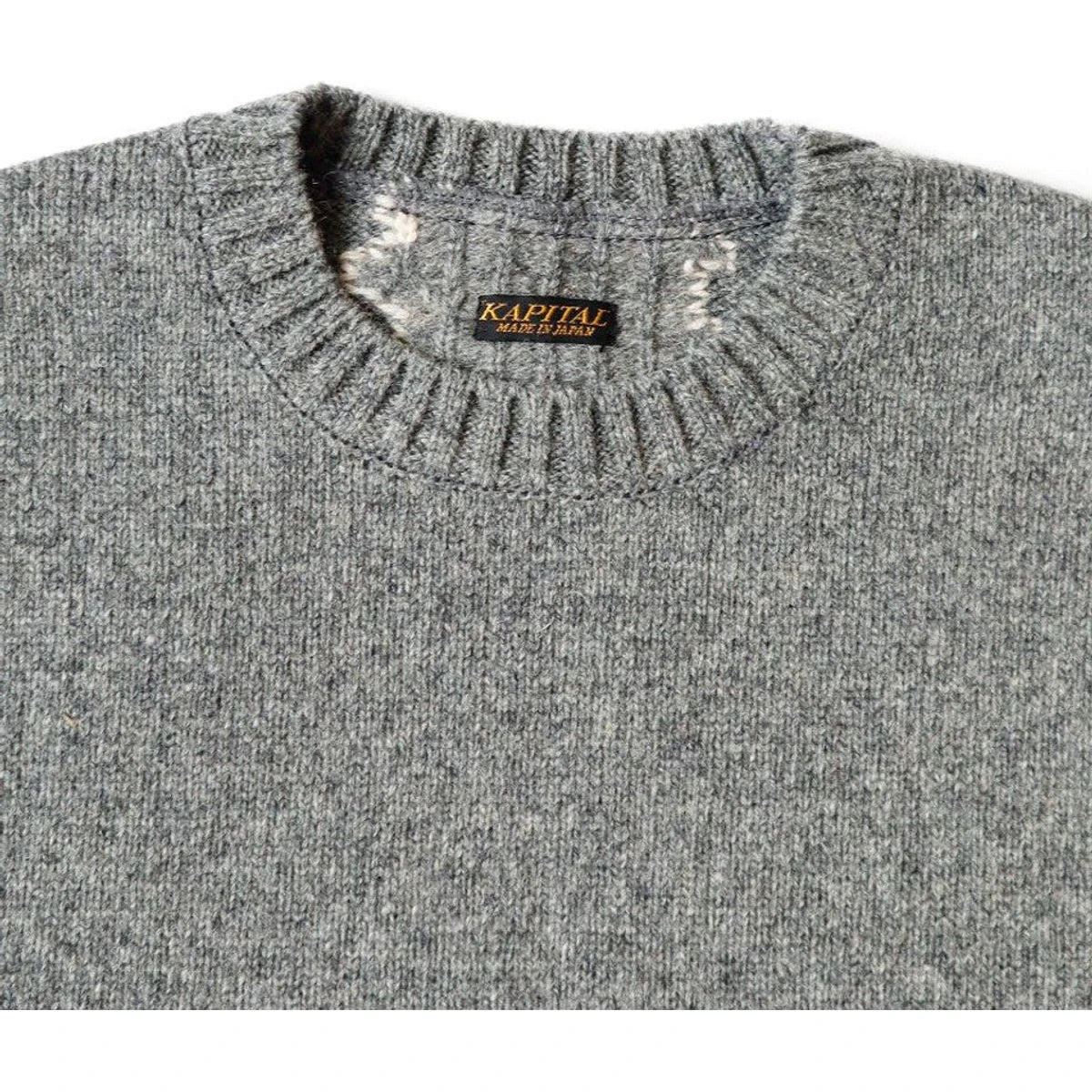 Kapital 5G Wool Bone Sweater Vest