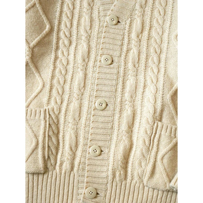 Kapital 5G Wool Cable Knit Elbow Catpital Cardigan