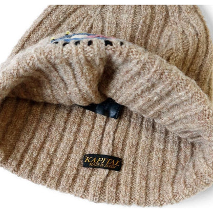 Kapital 5G Wool Knit Beanie Cap (Speakeasy Embroidery)