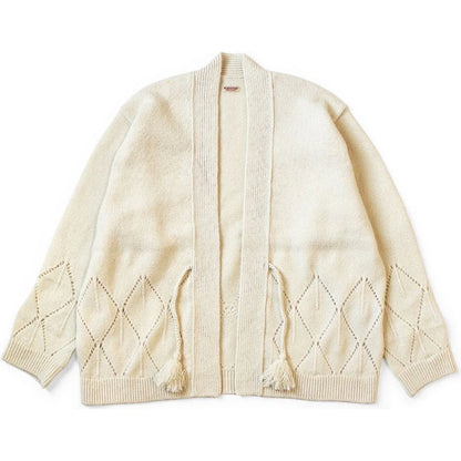 Kapital 5G Wool Needlepoint Argyle Pattern Cardigan