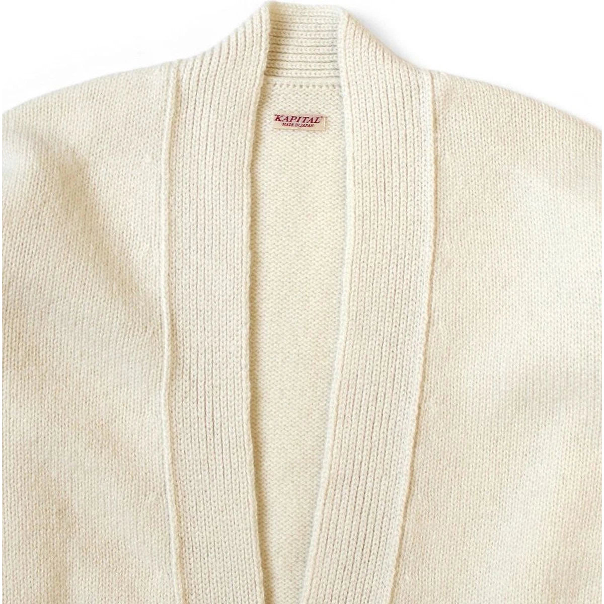 Kapital 5G Wool Needlepoint Argyle Pattern Cardigan