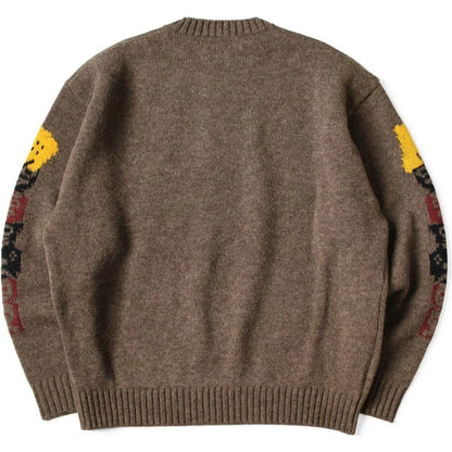 Kapital 5G Wool Peckish Totem Pole Crew Sweater