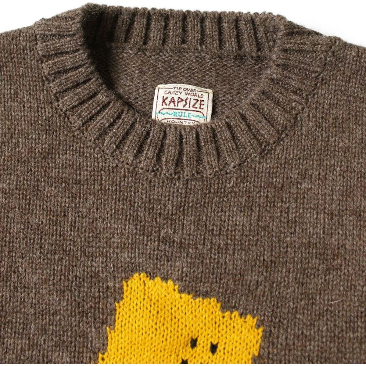 Kapital 5G Wool Peckish Totem Pole Crew Sweater