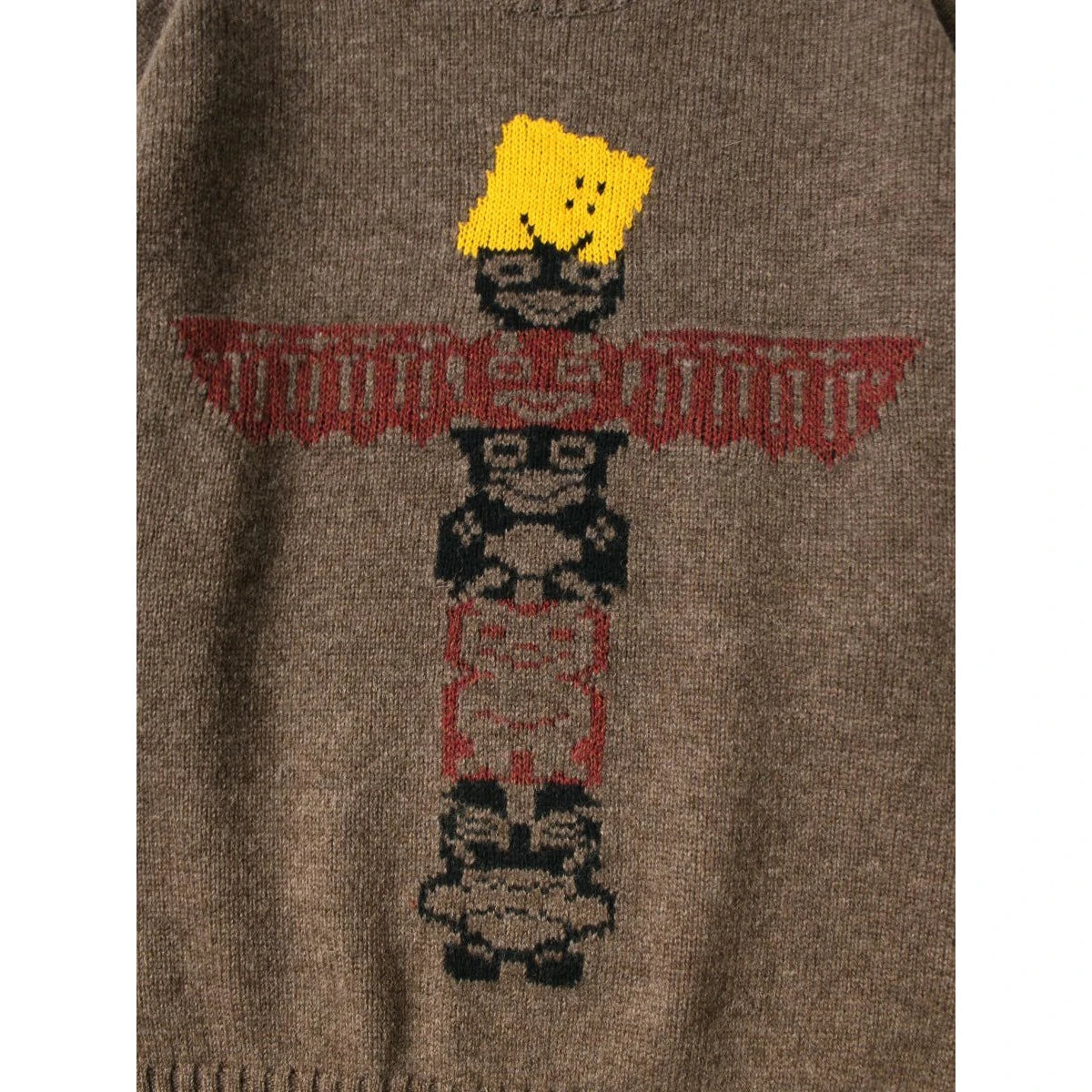 Kapital 5G Wool Peckish Totem Pole Crew Sweater