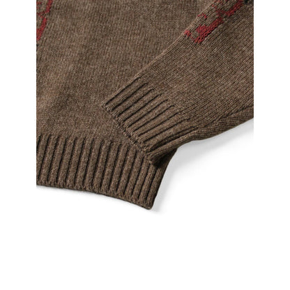 Kapital 5G Wool Peckish Totem Pole Crew Sweater
