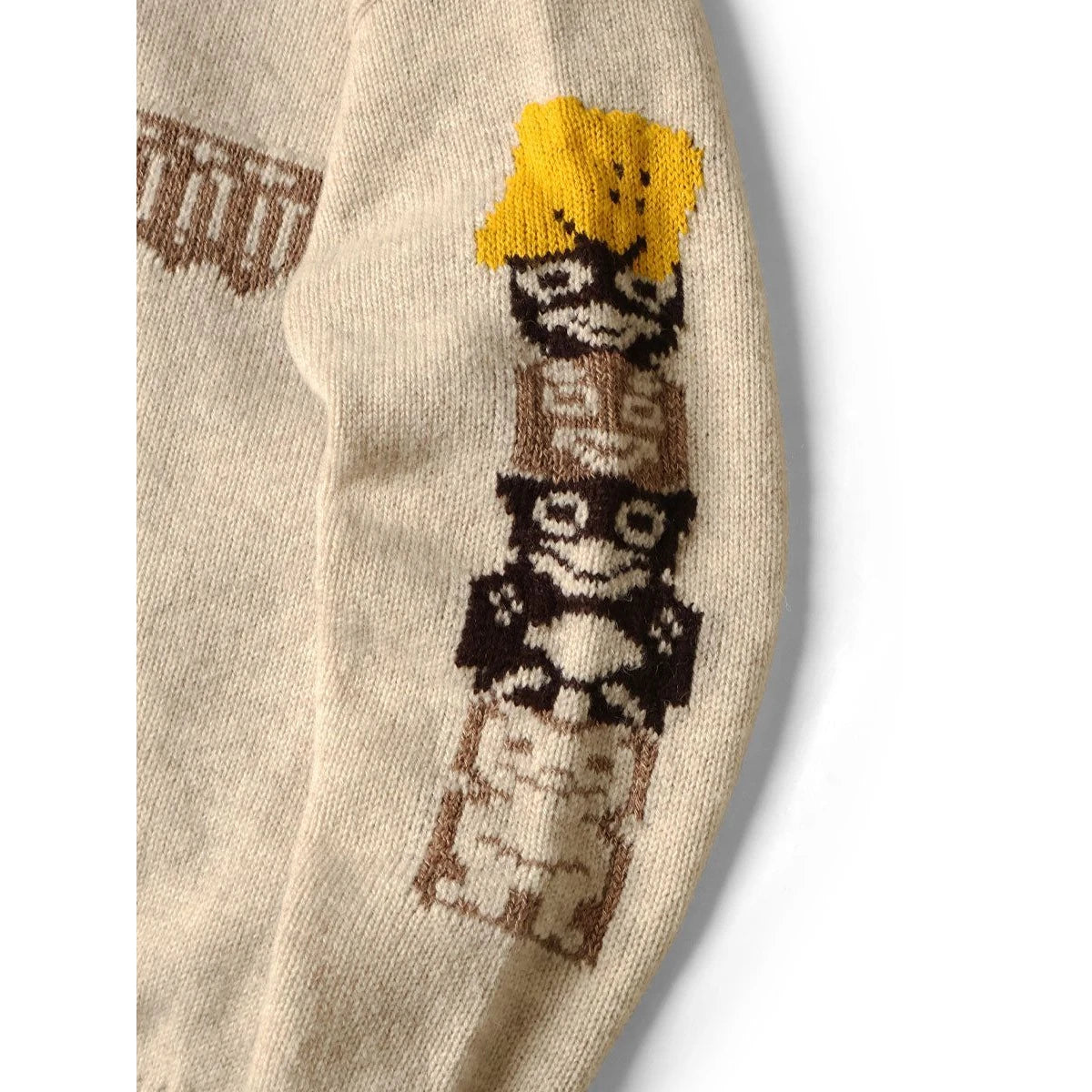Kapital 5G Wool Peckish Totem Pole High Neck Sweater