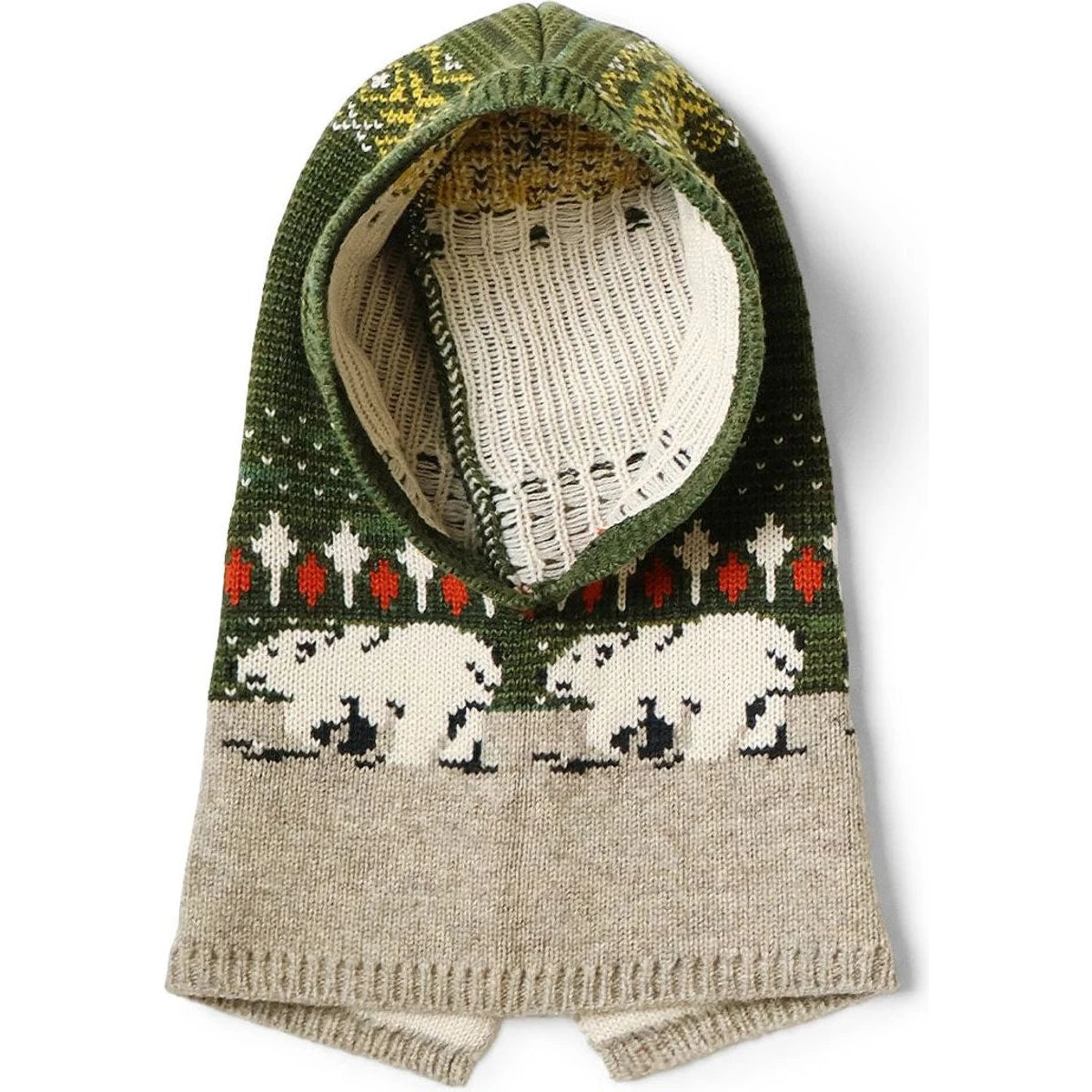 Kapital 5G Wool Polar Bear Balaclava