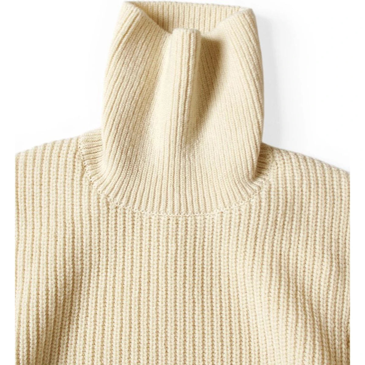 Kapital 5G Wool Rib Knit Belted Sleeve Sweater