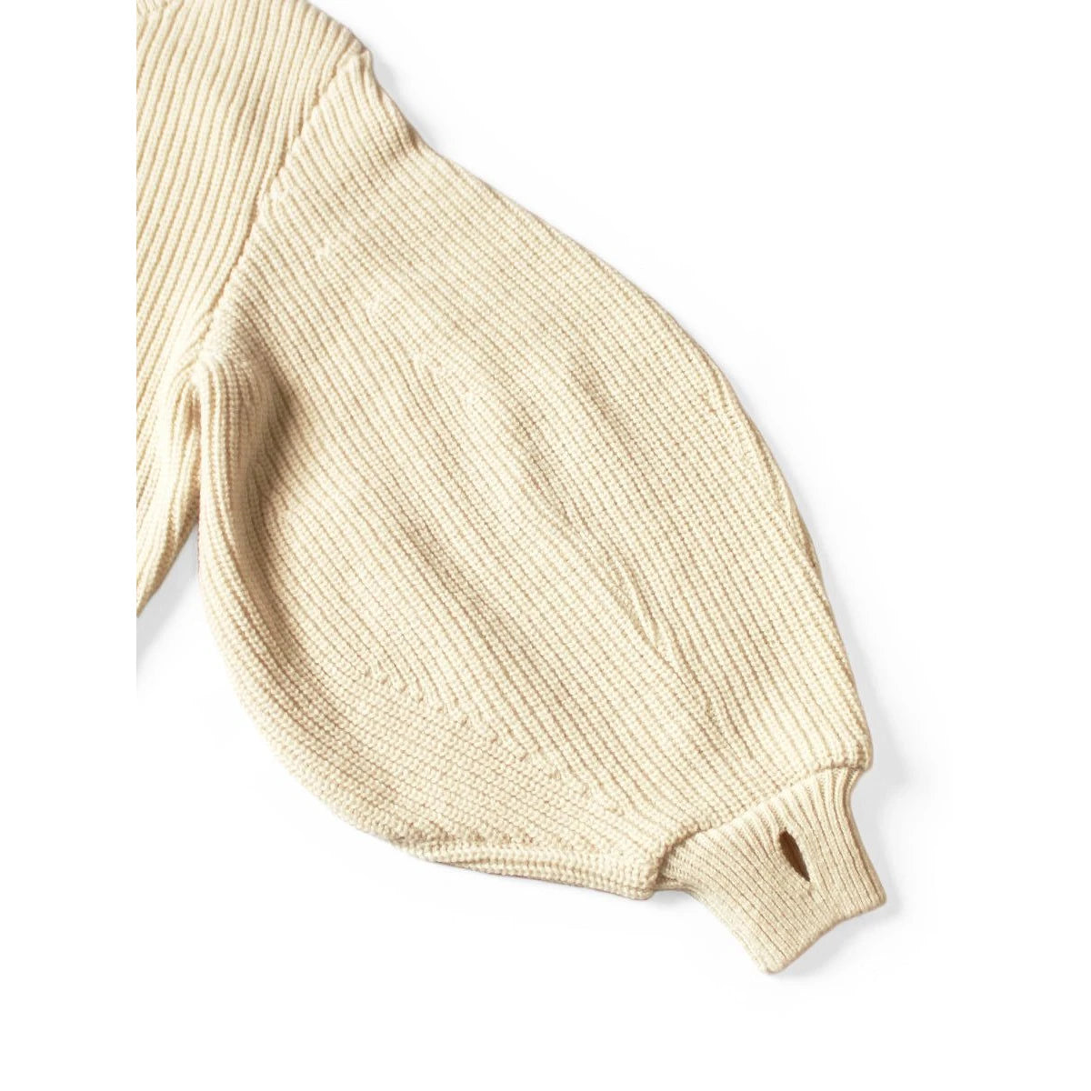 Kapital 5G Wool Rib Knit Belted Sleeve Sweater