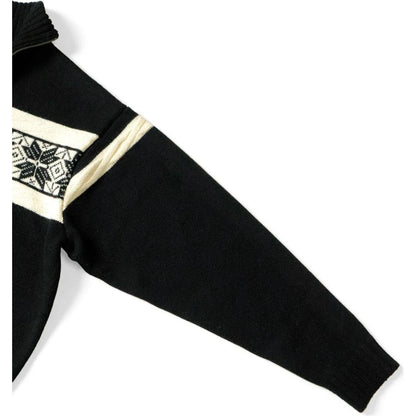 Kapital 5G Wool Snow Pattern Half Zip Sweater