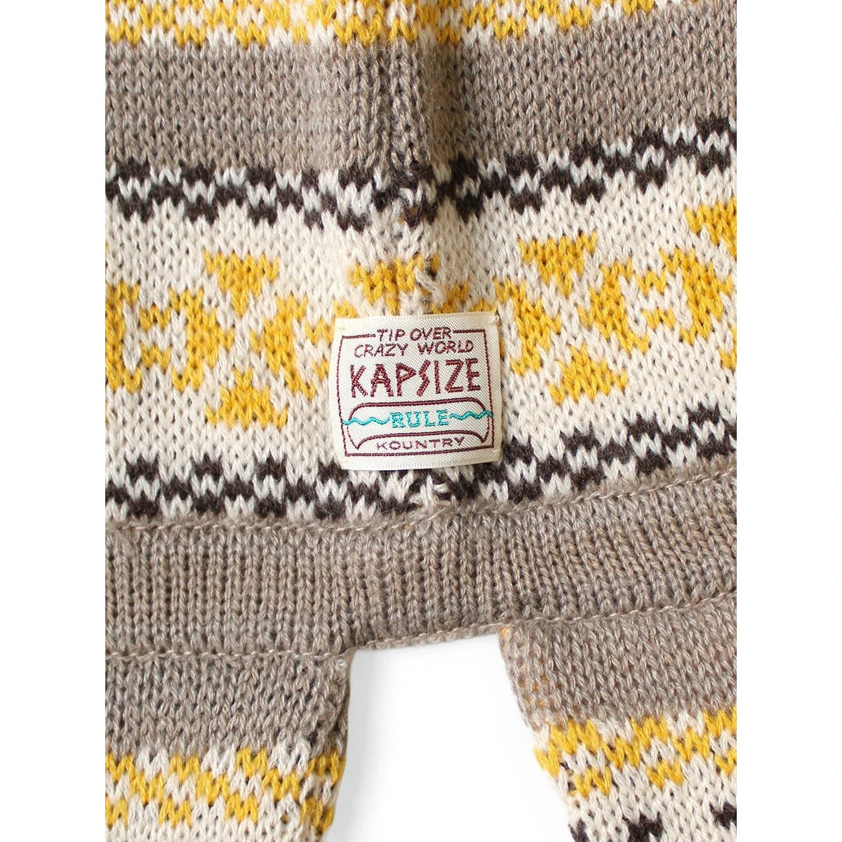 Kapital 5G Wool Yellowknife Fair Isle Balaclava Scarf