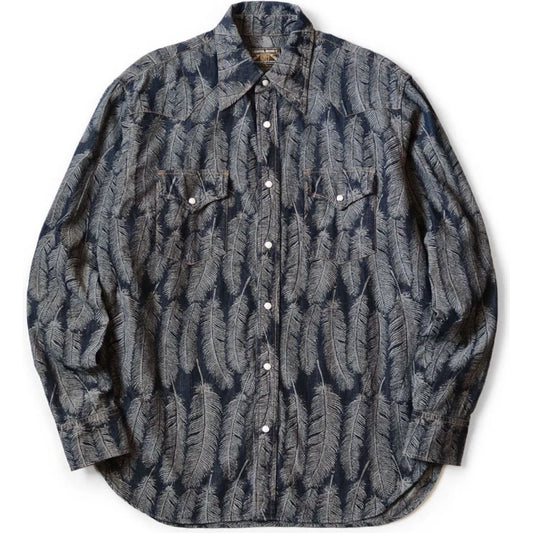 Kapital 5oz Magpie Denim Husky Western Shirt