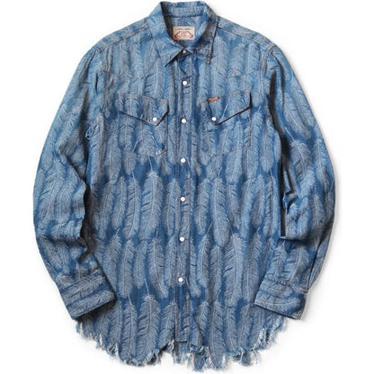 Kapital 5oz Magpie Denim Western Shirt