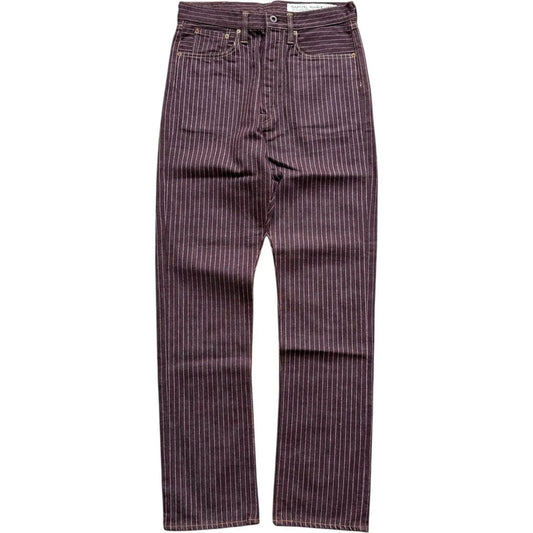 Kapital 5P Denim Pinstripe Sashiko Pants