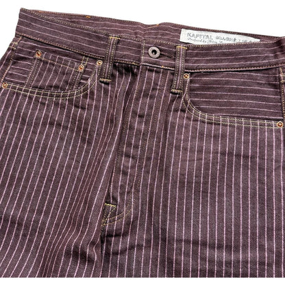 Kapital 5P Denim Pinstripe Sashiko Pants