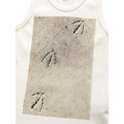 Kapital Stretch Rib Knit Tank Top (Gull Footprint)