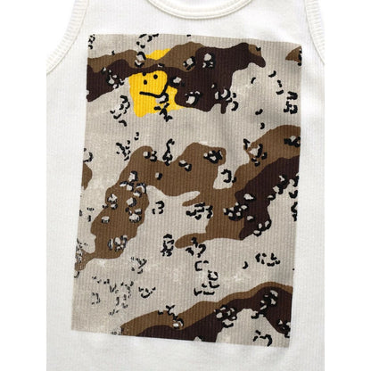 Kapital Stretch Rib Knit Tank Top (Peckish Chocolate Chip Camo)