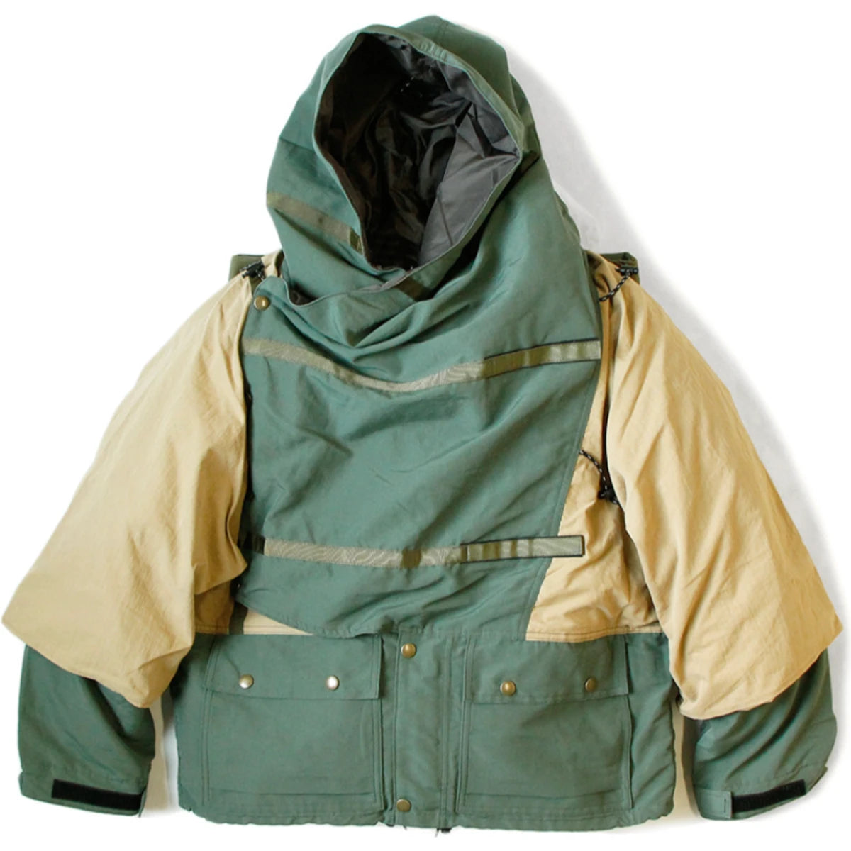 kapital 60/40クロス　バグアノラック（2TONE） Kapital 60/40 Cross x Ripstop Military KAMAKURA Anorak Jacket | CO