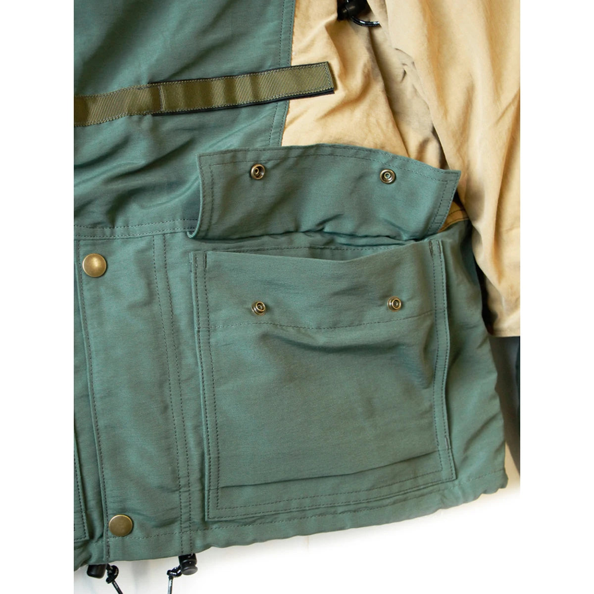 Kapital 60/40 Cross x Ripstop Military KAMAKURA Anorak Jacket | CO Kapital 60/40 Cross x Ripstop Military KAMAKURA Anorak Jacket | CO