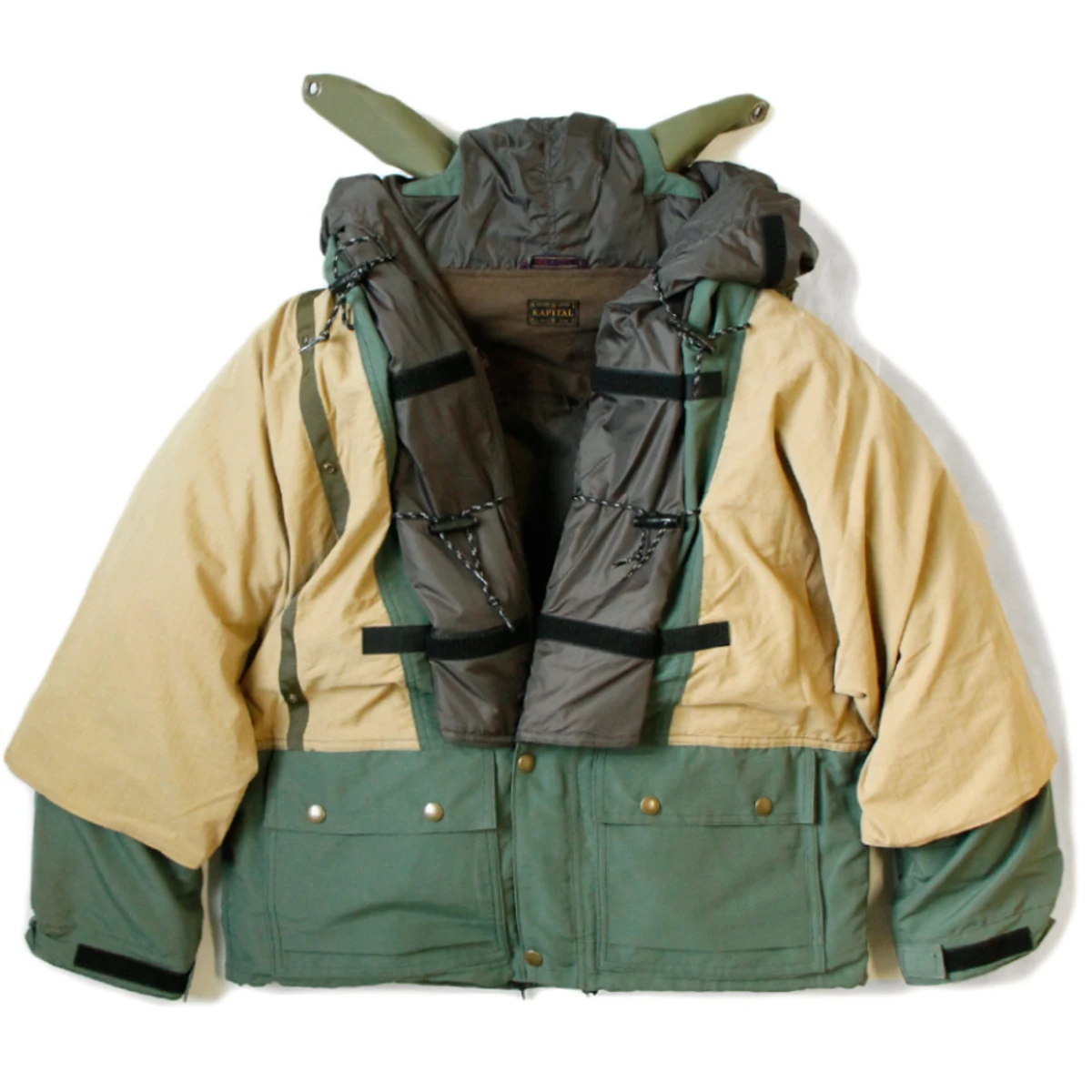 Kapital 60/40 Cross x Ripstop Military KAMAKURA Anorak Jacket | CO