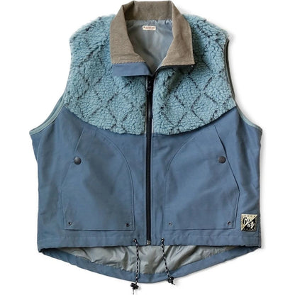 Kapital 60/40 Cross x Road Sashiko Fleece Hutte Vest