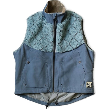 Kapital 60/40 Cross x Road Sashiko Fleece Hutte Vest
