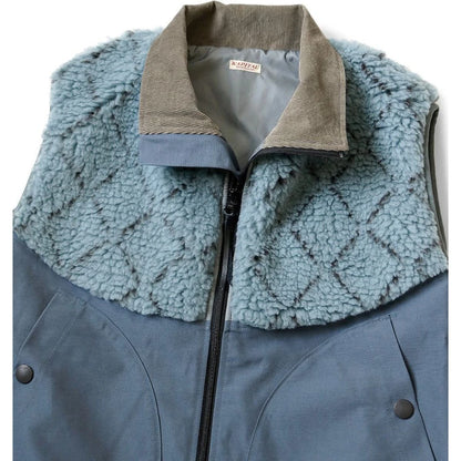Kapital 60/40 Cross x Road Sashiko Fleece Hutte Vest