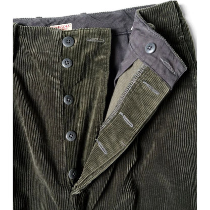 Kapital 7-Wale Corduroy High Waisted Nime Pants