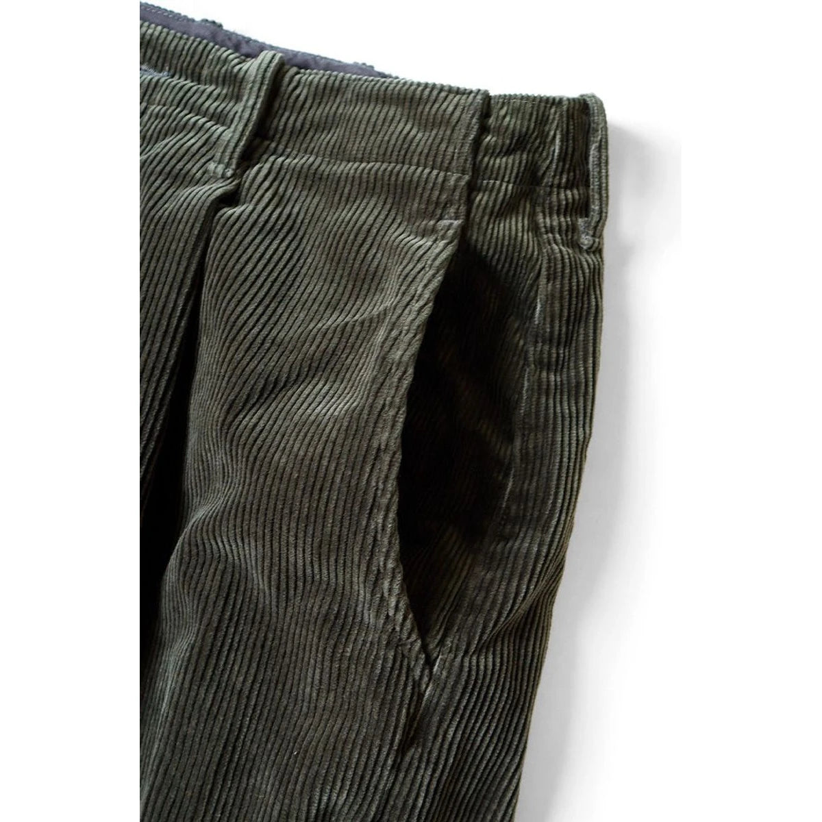Kapital 7-Wale Corduroy High Waisted Nime Pants