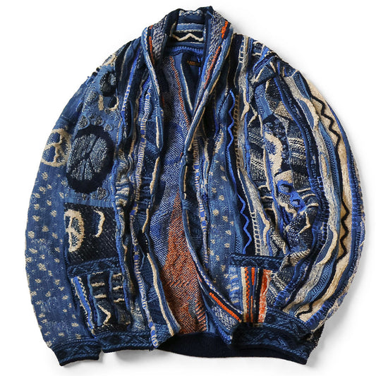 Kapital 7G Boro Gaudy Knit Cardigan
