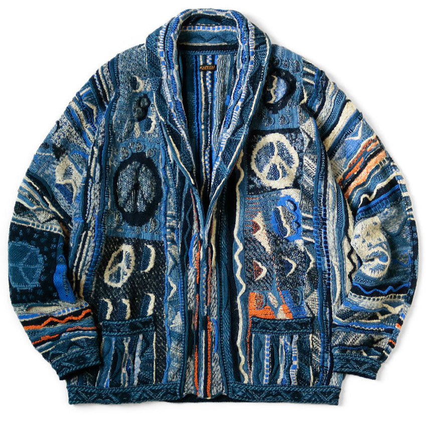 Kapital 7G Boro Gaudy Knit Cardigan